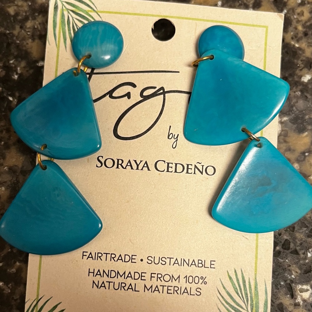 Beautiful handcrafted organic earrings